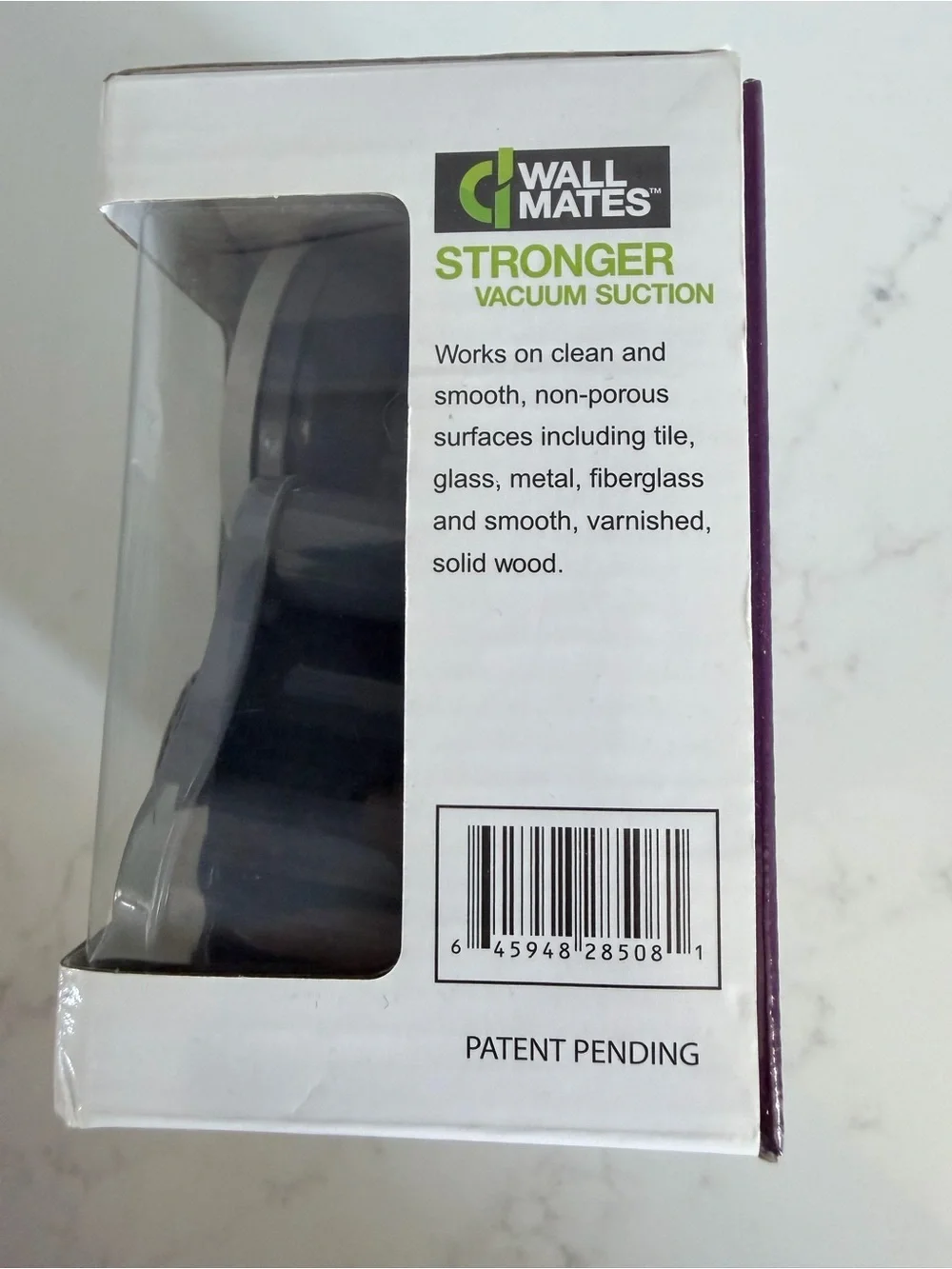 WallMates Push 'n Stay Toothbrush & Toothpaste Holder - White/Grey